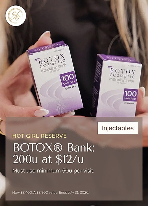 Botox cosmetic promotional offer details.