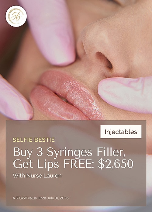 Lip filler promotion with Nurse Lauren.