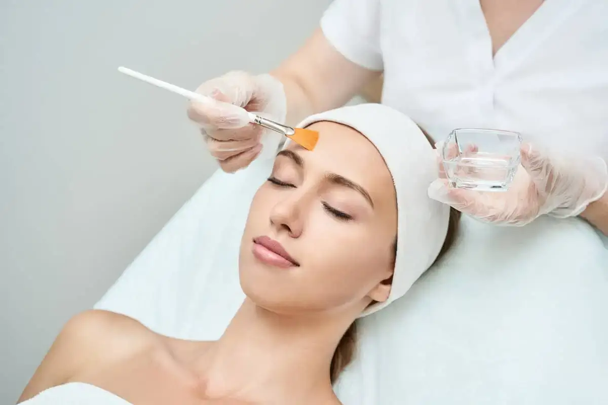 Woman with facial treatment over the face | Soul And Beauty Med X | Mission Viejo CA