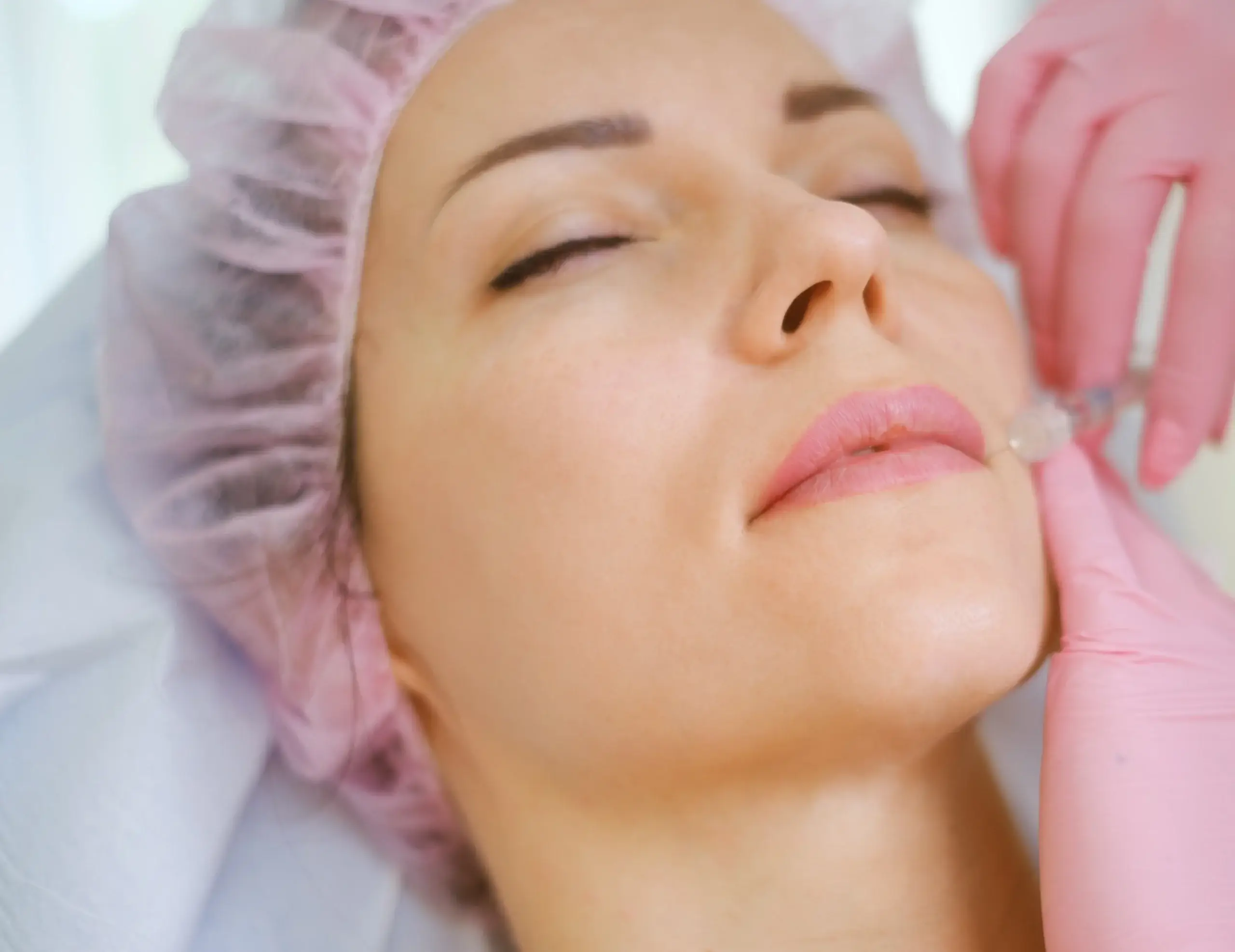 Doctor providing injection over the Lips for a women | soul and beauty medx. | Mission Viejo, CA